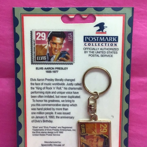 ELVIS PRESLEY POSTMARKED COLLECTION KEY CHAIN - Picture 5 of 5